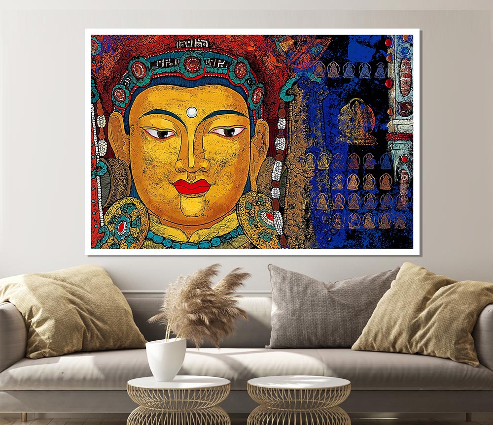 Tibetan Art Buddha Print Poster Wall Art