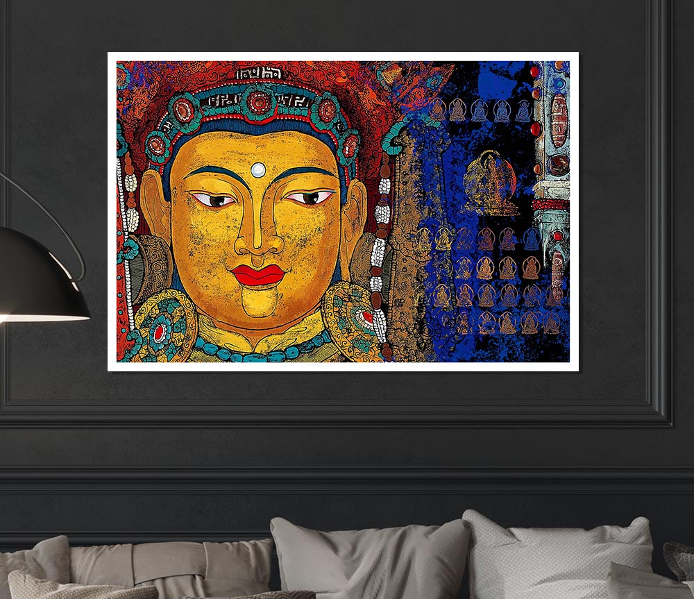 Tibetan Art Buddha Print Poster Wall Art