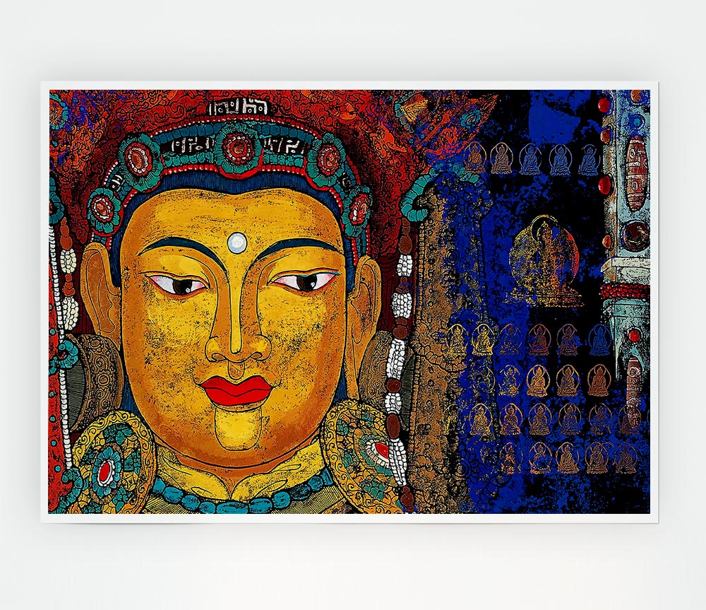 Tibetan Art Buddha Print Poster Wall Art