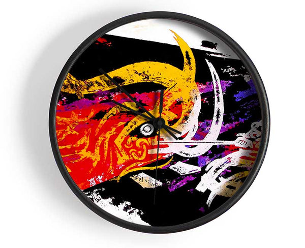 Tibetan Art Dragon Slayer Clock - Wallart-Direct UK