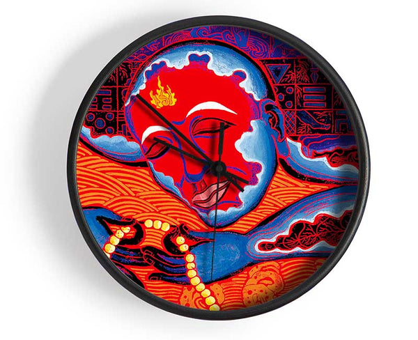 Tibetan Art Pray Beads Clock - Wallart-Direct UK