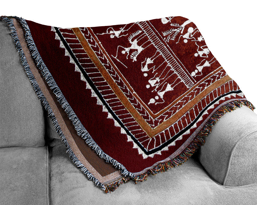 Aboriginal Saura Woven Blanket