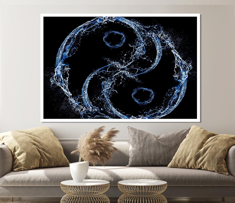 Yin Yang Print Poster Wall Art