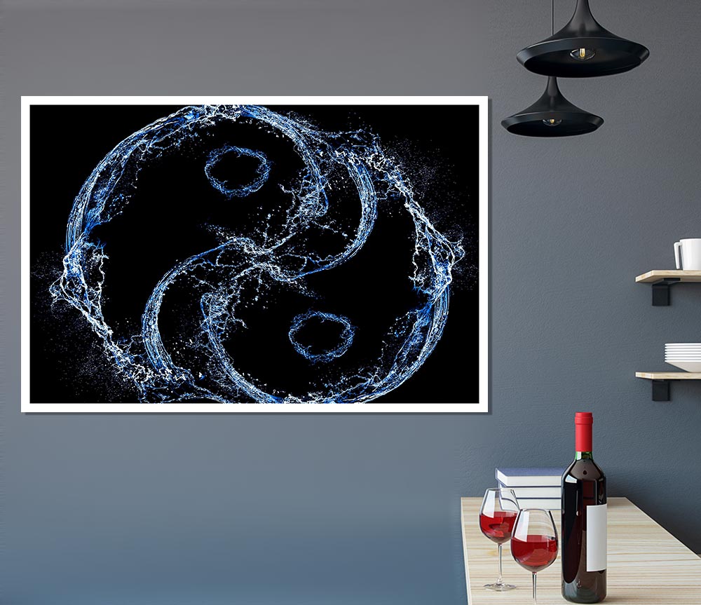 Yin Yang Print Poster Wall Art