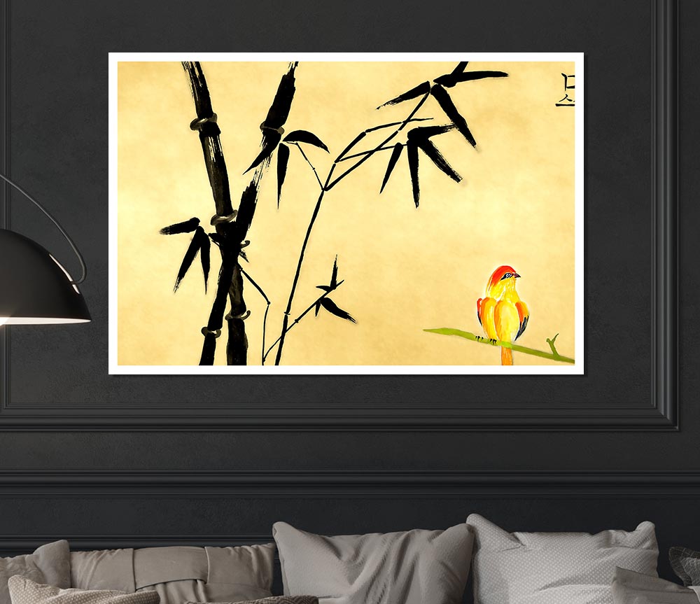 Chinese Bird Painting Print Poster Wall Art