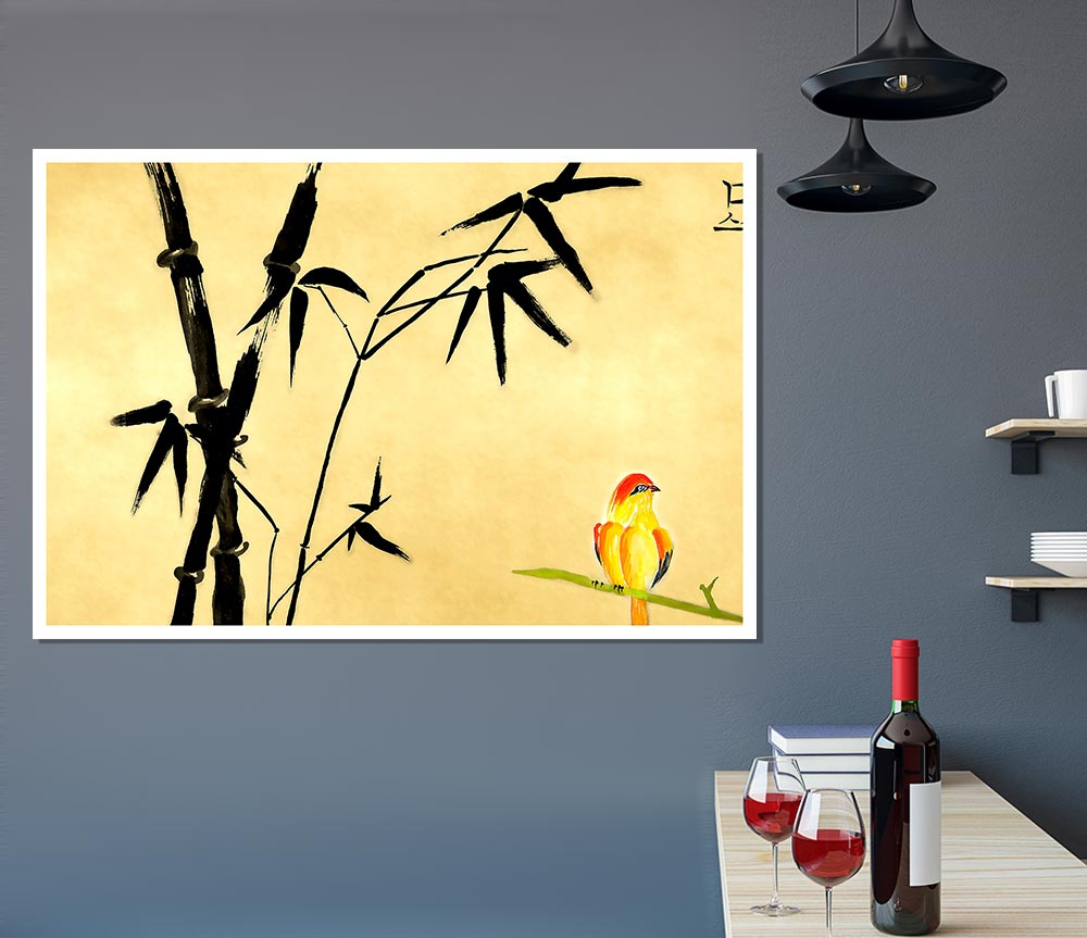 Chinese Bird Painting Print Poster Wall Art