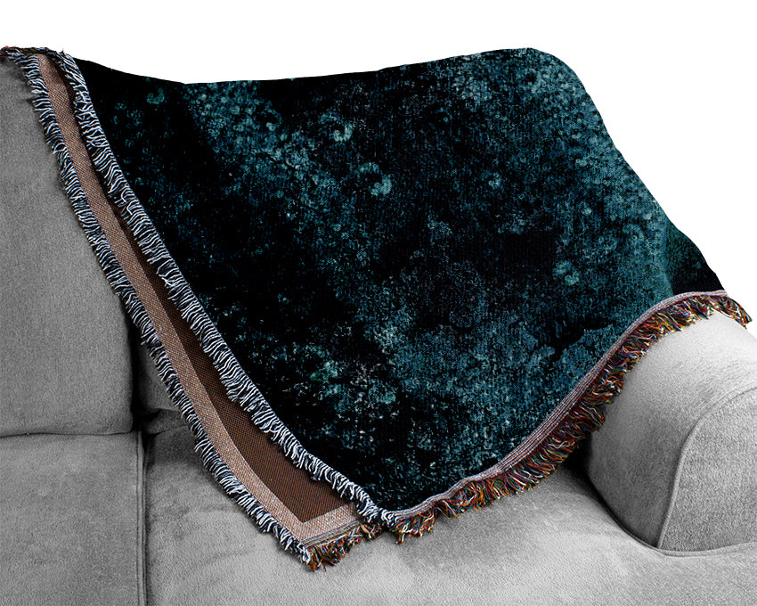 Dark Rocks Woven Blanket