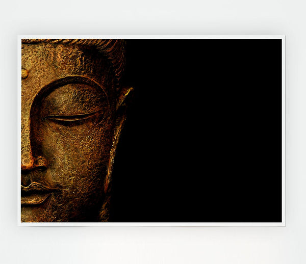 Buddha Profile Print Poster Wall Art