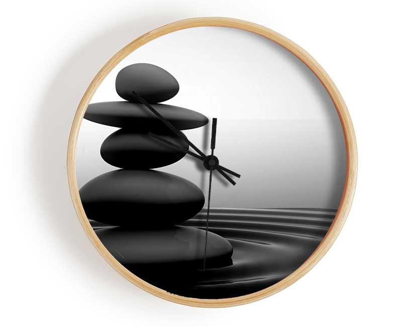 Zen Stones Clock - Wallart-Direct UK