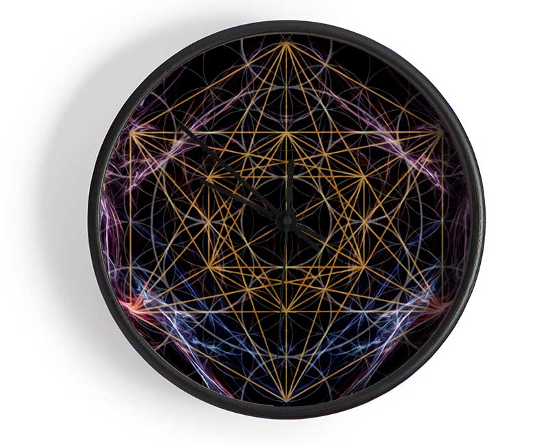 Metatrons Cube 2 Clock - Wallart-Direct UK