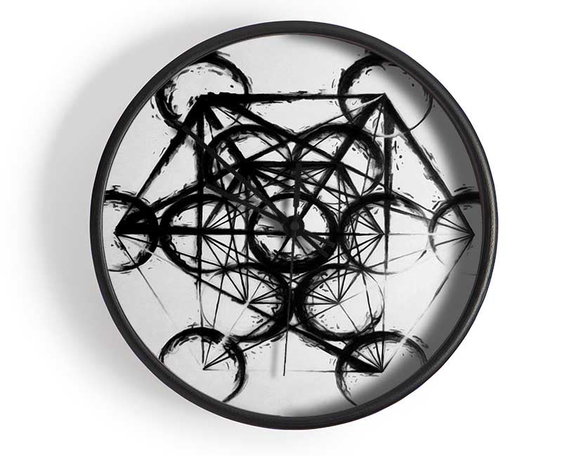 Metatron Cube Clock - Wallart-Direct UK