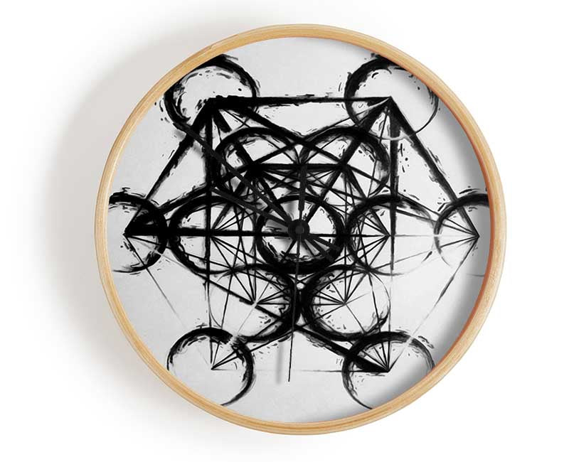 Metatron Cube Clock - Wallart-Direct UK