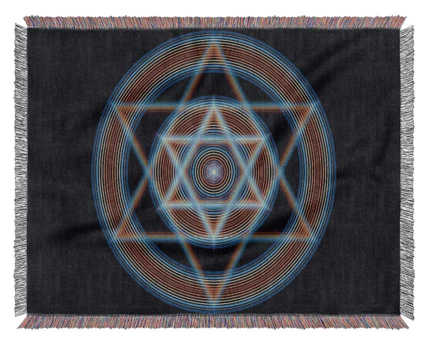 Cymatic Star Woven Blanket