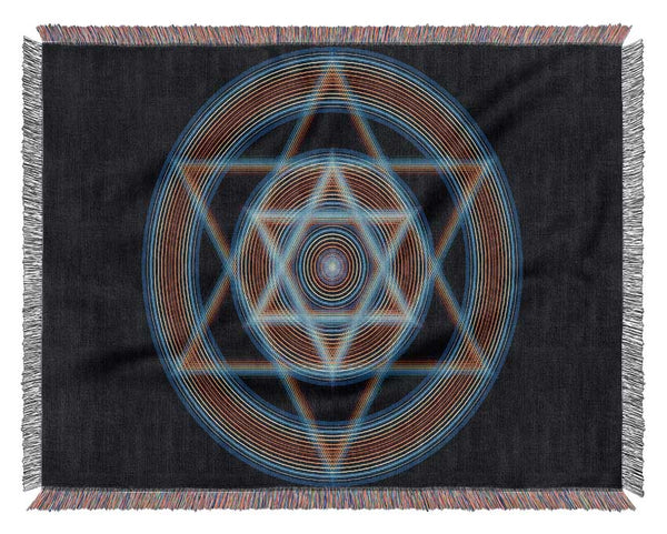 Cymatic Star Woven Blanket