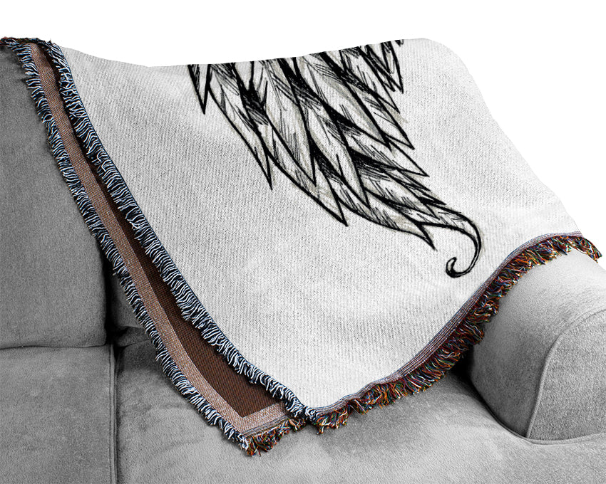 Demon Wings Woven Blanket