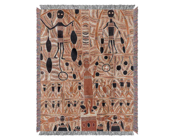 Aboriginal Marika Mathaman Woven Blanket