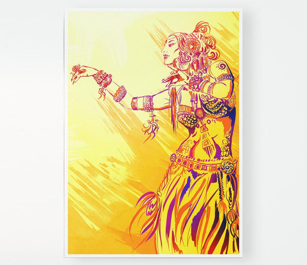 Tribal Fusion Yanarada Print Poster Wall Art