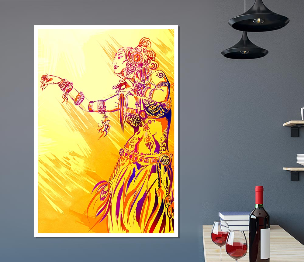 Tribal Fusion Yanarada Print Poster Wall Art