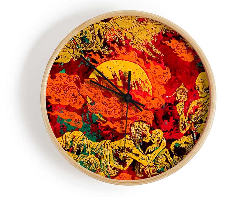 Tears Of Fire Clock - Wallart-Direct UK