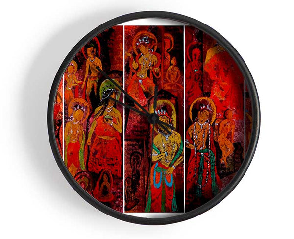 Tibetan Women Clock - Wallart-Direct UK