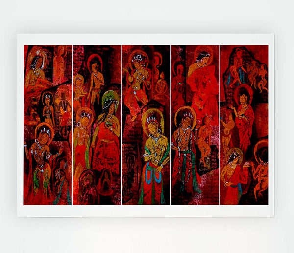 Tibetan Women Print Poster Wall Art