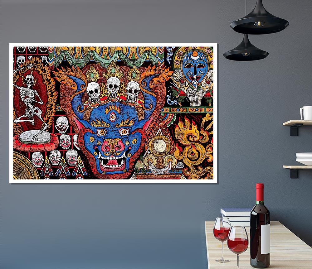 Tibetan Art Print Poster Wall Art