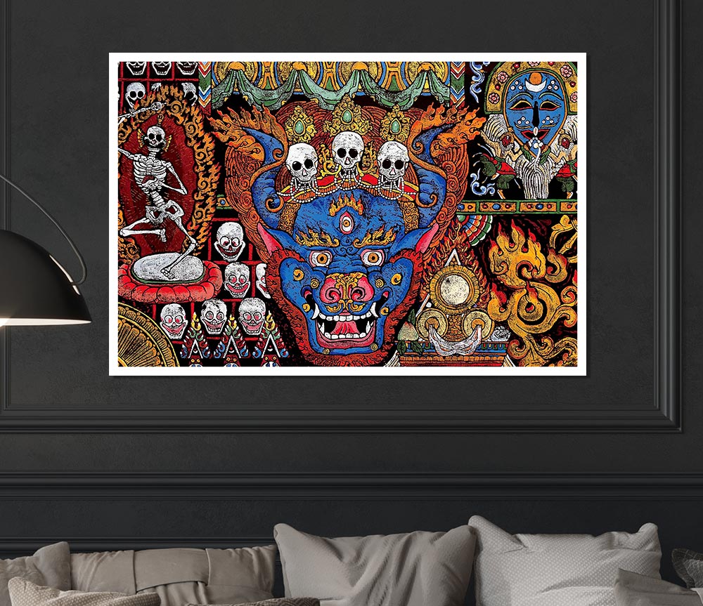 Tibetan Art Print Poster Wall Art