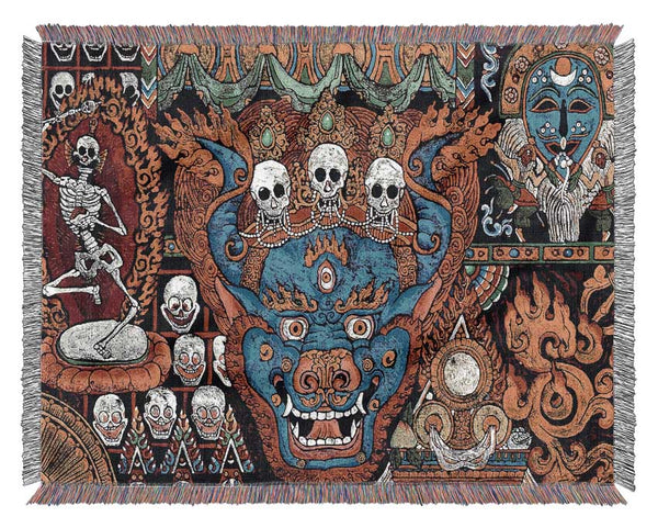 Tibetan Art Woven Blanket