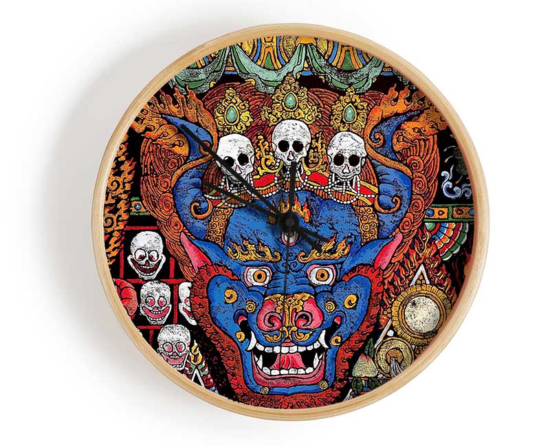 Tibetan Art Clock - Wallart-Direct UK