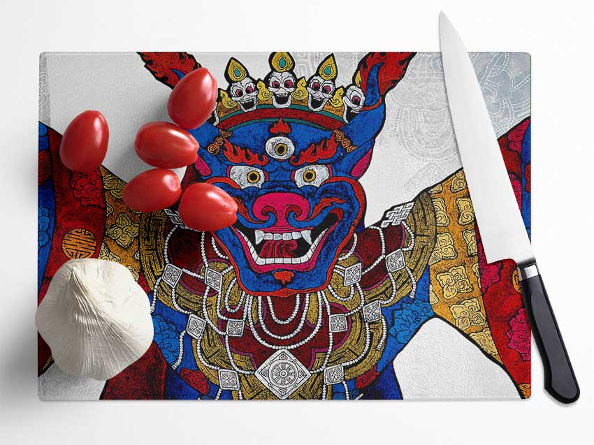 Arttibetan Thangka Glass Chopping Board