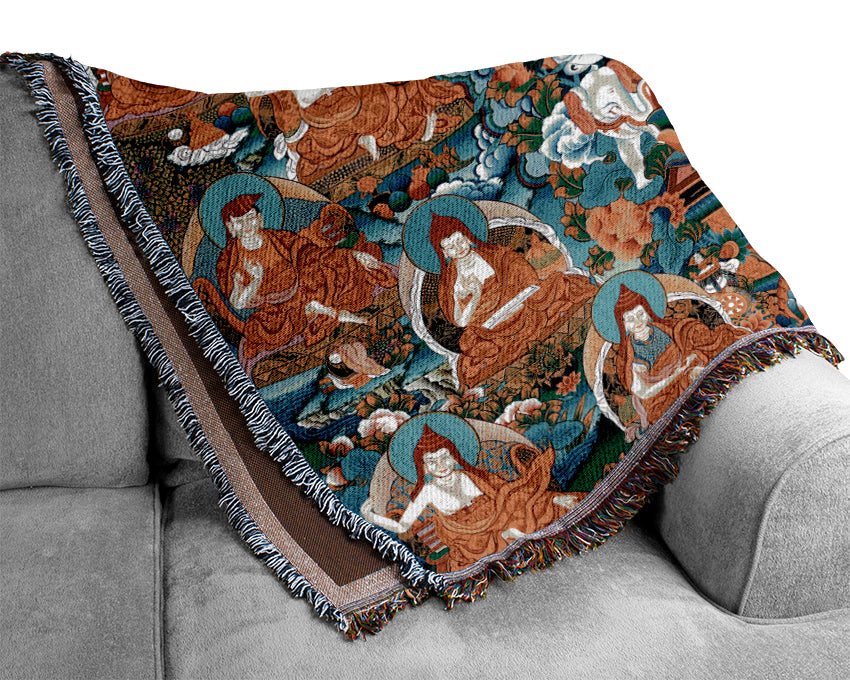 Tibetan Gods Woven Blanket