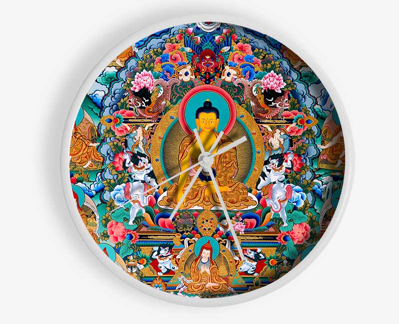 Tibetan Gods Clock - Wallart-Direct UK