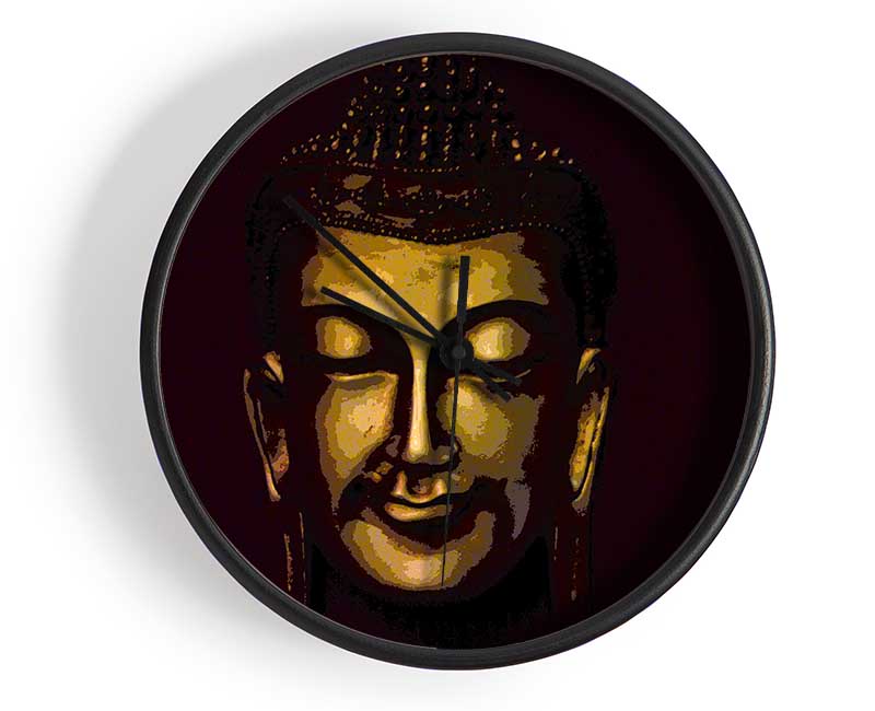 Gently Smiling Buddha Clock - Wallart-Direct UK