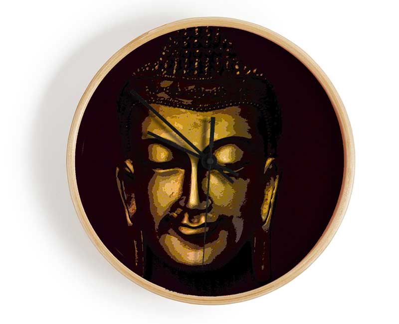 Gently Smiling Buddha Clock - Wallart-Direct UK