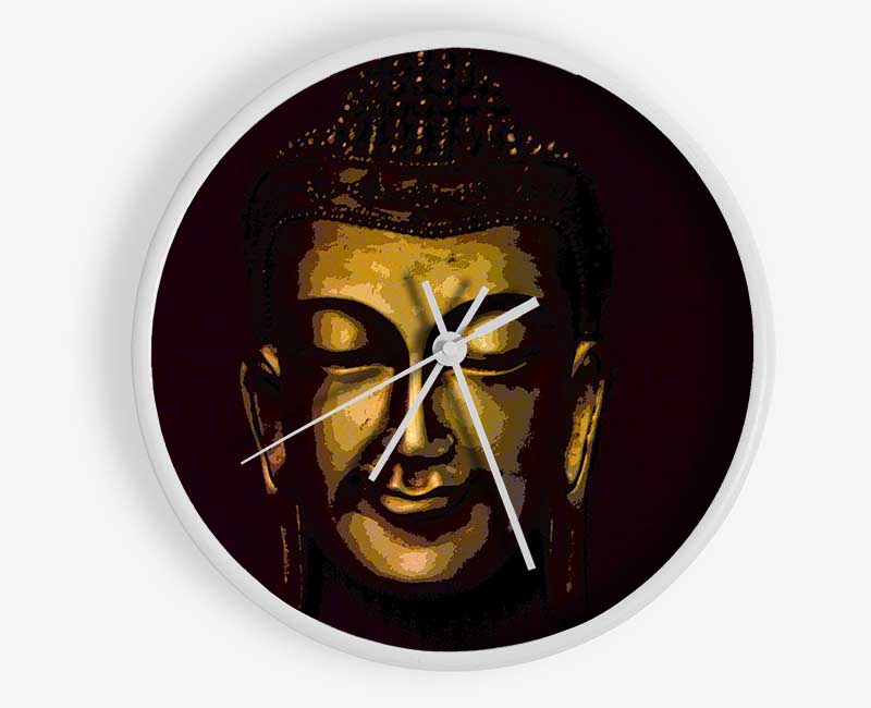 Gently Smiling Buddha Clock - Wallart-Direct UK