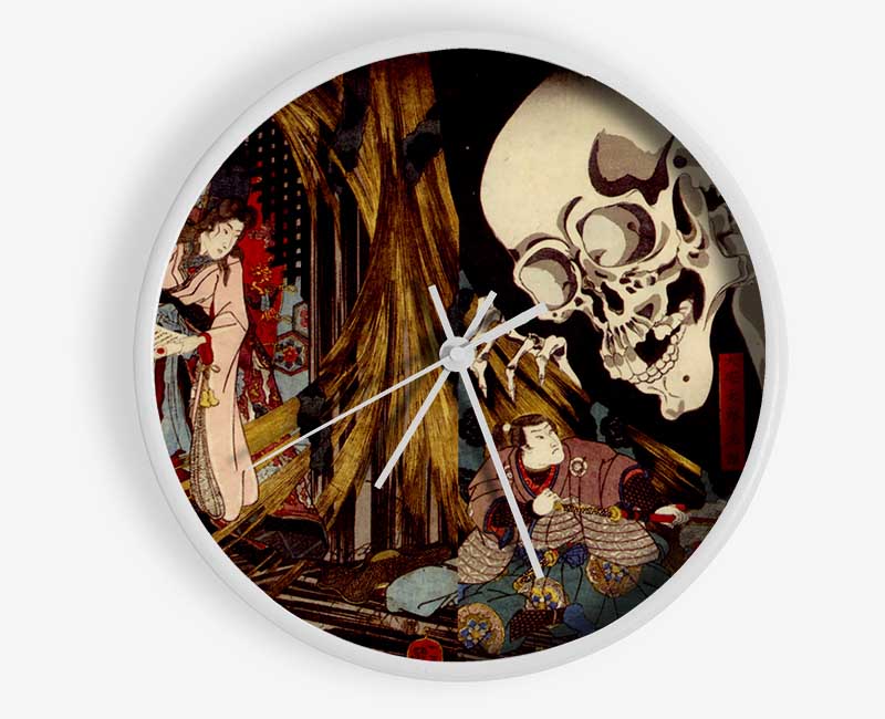 Japanese Retro Nnm Ruu Kuniyosh8 Clock - Wallart-Direct UK