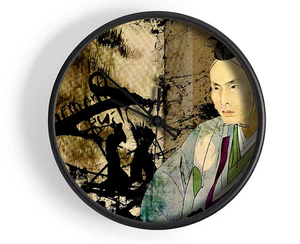 Japanese Kuniyoshi Clock - Wallart-Direct UK