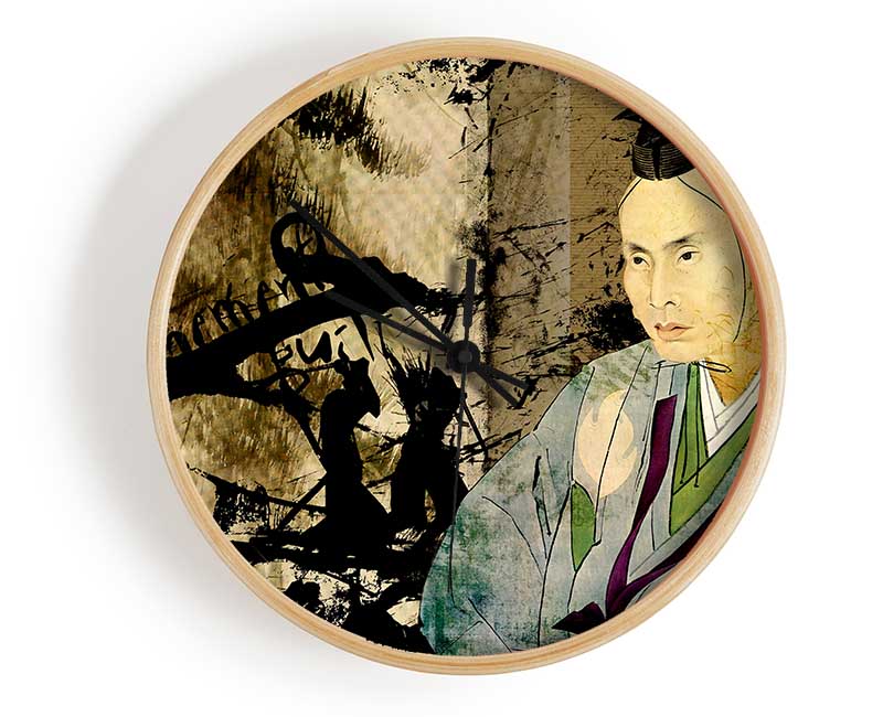 Japanese Kuniyoshi Clock - Wallart-Direct UK