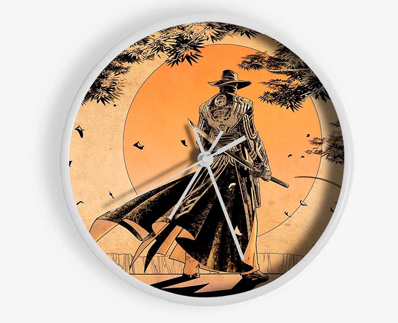 Japanese Samurai Sunset Clock - Wallart-Direct UK