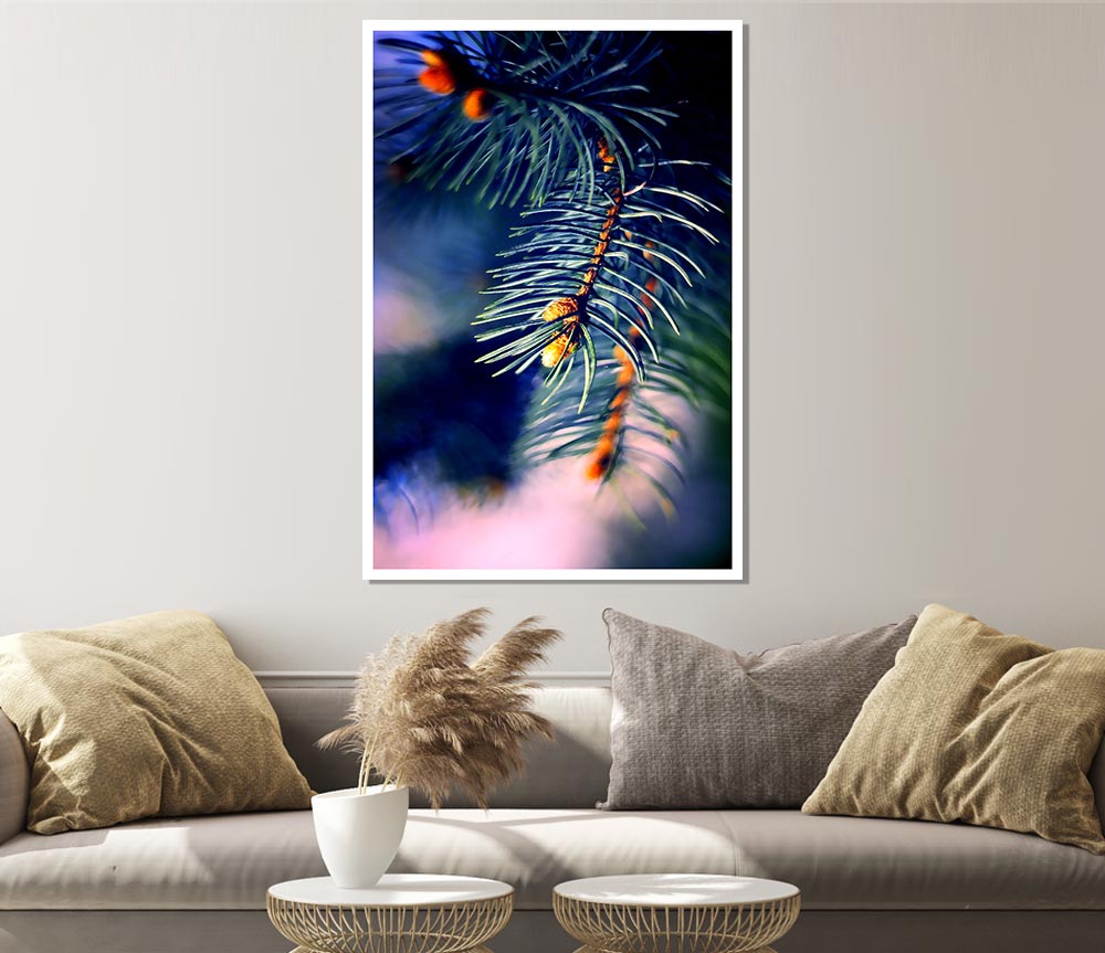 Fir Needles Macro Print Poster Wall Art