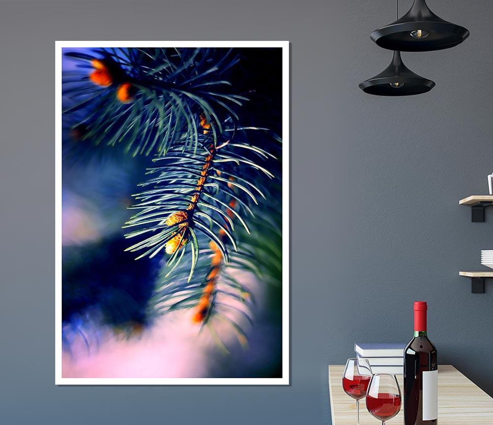 Fir Needles Macro Print Poster Wall Art