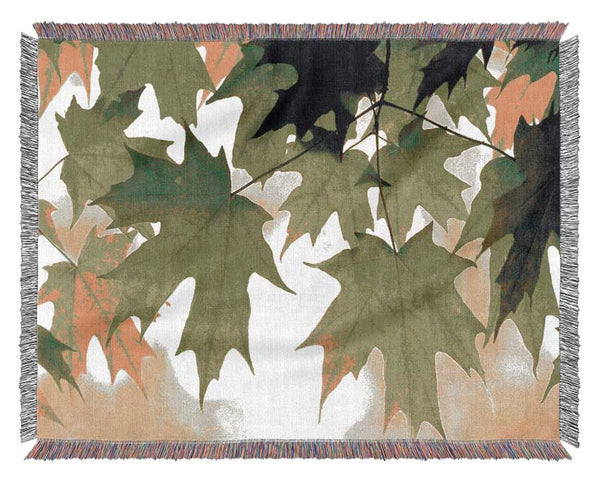 Summer Leaves Woven Blanket