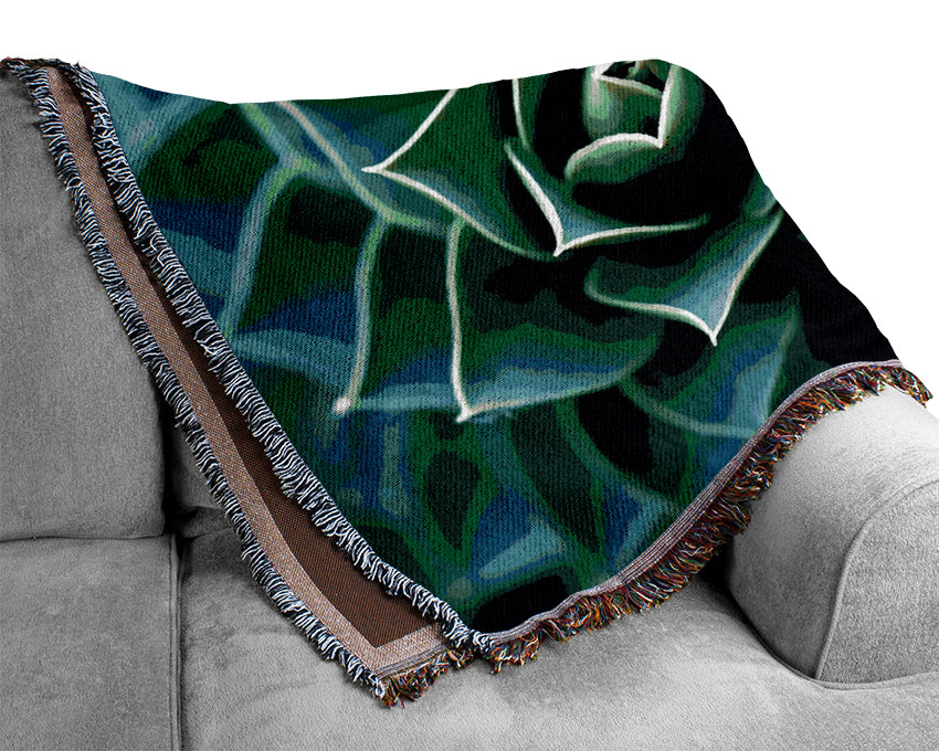 Beautiful Plant Woven Blanket