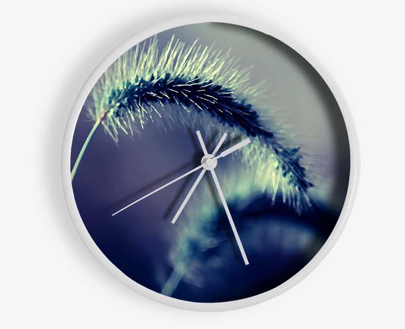 Spikelets Macro Clock - Wallart-Direct UK