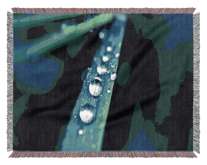 Grass Dew Macro Woven Blanket