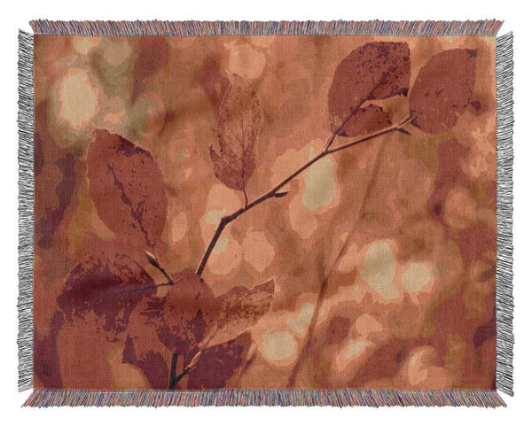 Leaves In Autumn Woven Blanket