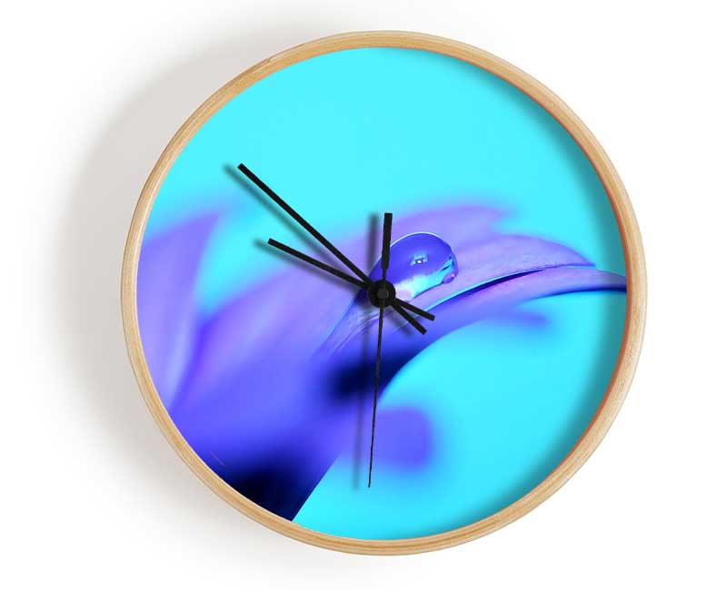 Purple Petals Clock - Wallart-Direct UK