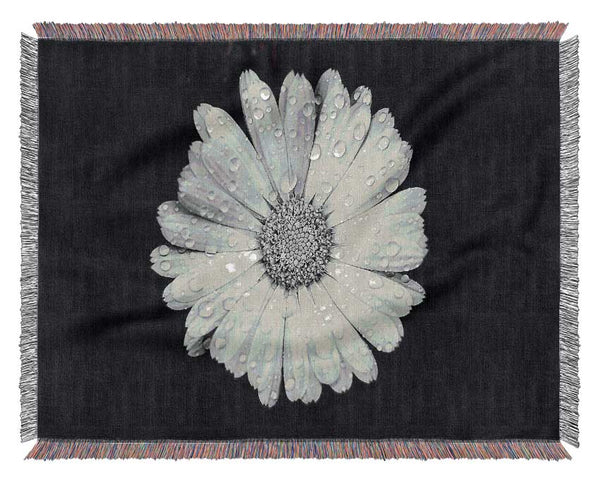 Raindrops On Flower Woven Blanket