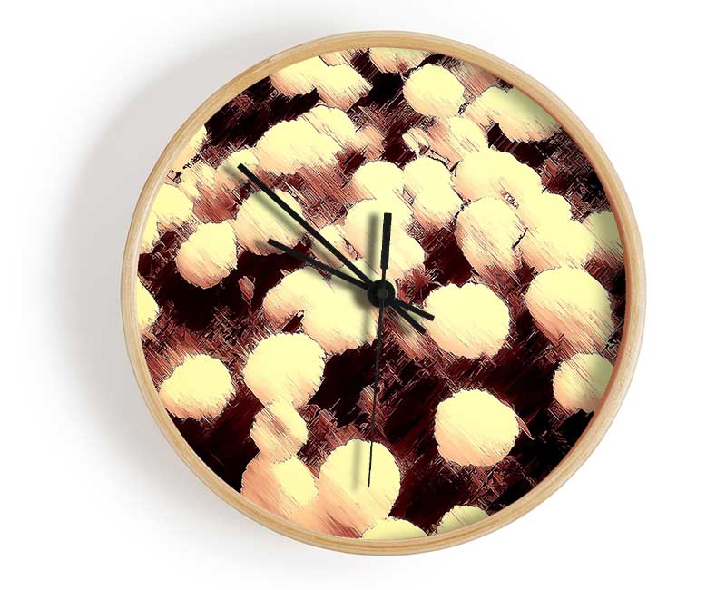 Marigolds Painting Clock - Wallart-Direct UK