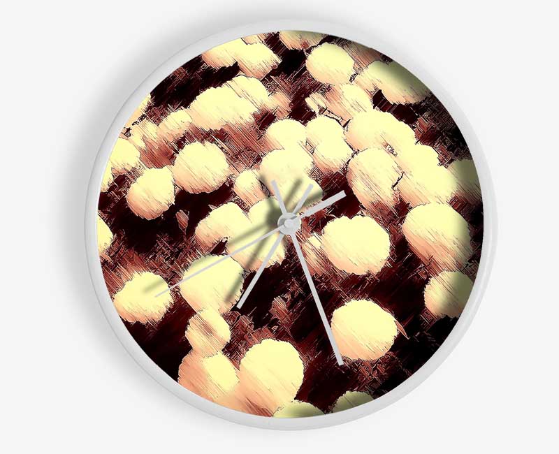 Marigolds Painting Clock - Wallart-Direct UK